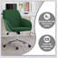 Chaise de bureau ergonomique réglable TY avec base dorée, dossier et siège confortables pour une utilisation prolongée.