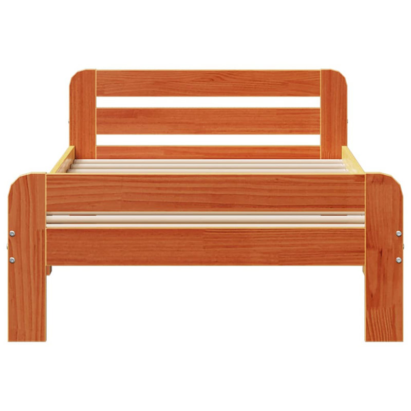 Bed, Wax Brown, Small Single (2'6)