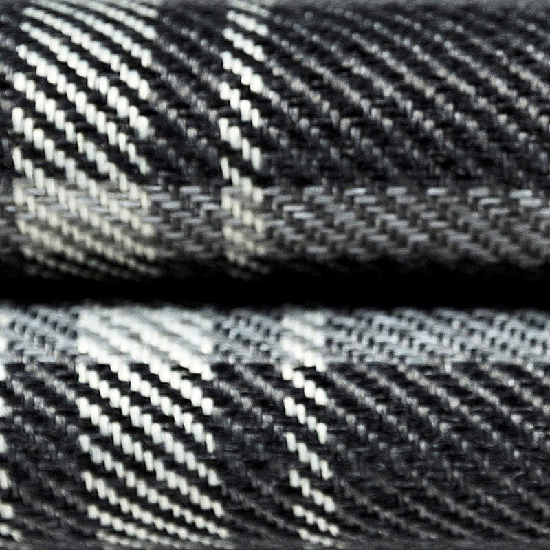 Angus Hand Woven Throw Blanket, 70.87" x 100", Charcoal Gray