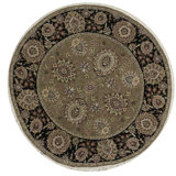 Manchuria One-of-a-Kind Round 6' X 6' Hand Knotted Area Rug