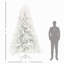 Arbre de Noël artificiel de 9 pi de hauteur, arbre de Noël non éclairé avec 2132 pointes de branches, ouverture automatique, base en acier, décoration des Fêtes pour le bureau personnel-1846752890