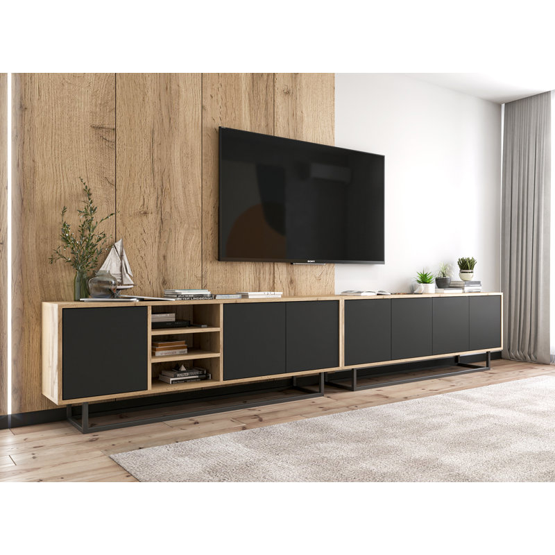 TV-Schrank Aiken für TVs bis zu 65", Oak/Black