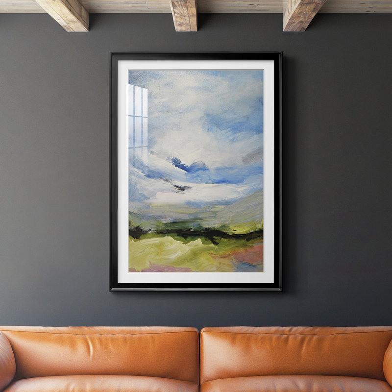 Around The Clouds IV " Around The Clouds IV " Painting Print, 30.5" W x 42.5" H, Black Framed