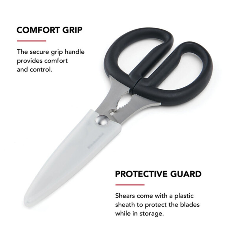 KitchenAid Classic 2 Piece Multi-Purpose Shear Set, Red/Black