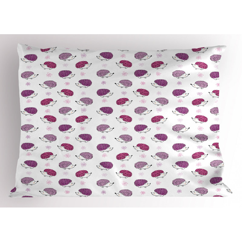 Flowers Polyester Sham Set, Queen
