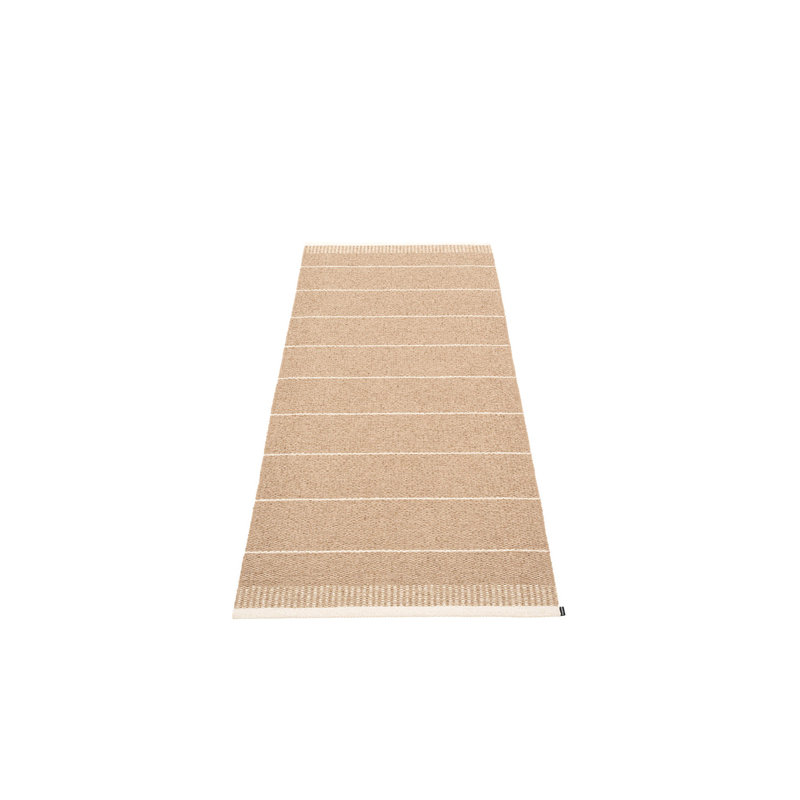 Belle Striped Area Rug in Brown/Pink, Runner 2'9" x 6'6"