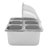 Stainless Steel Food Serving Container 5 Compartments With Lid, Spoons, Clamps, Water Bags