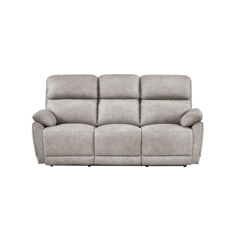 Canapé double inclinable, taupe, L 79 po