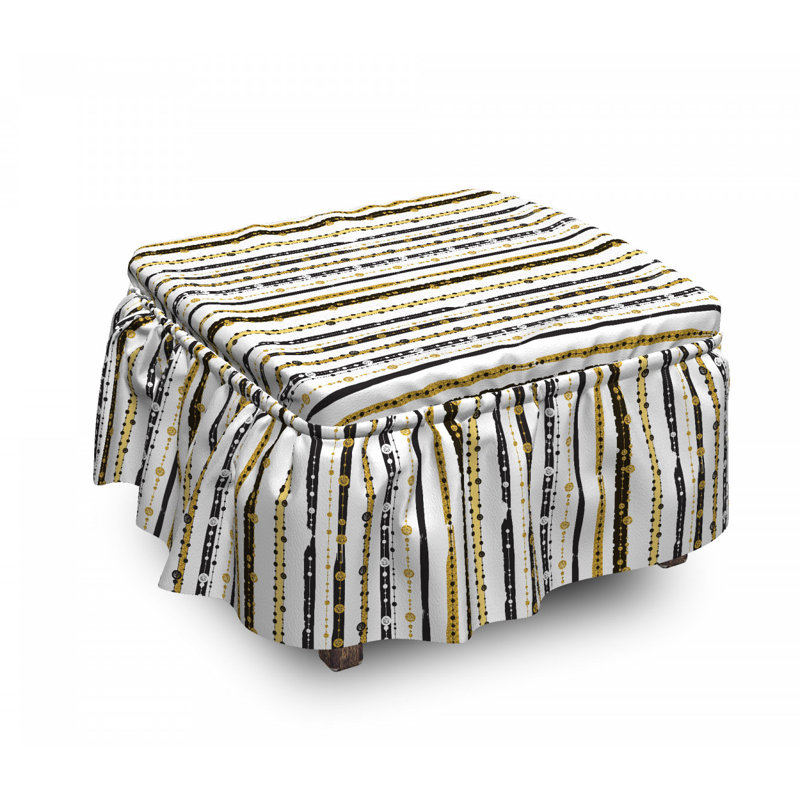 Box Cushion Ottoman Slipcover