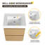 Ensemble de meuble-lavabo sur pied simple 24 po, meuble-lavabo sur pied avec lavabo en résine, 2 tiroirs-2066608838-2066608889