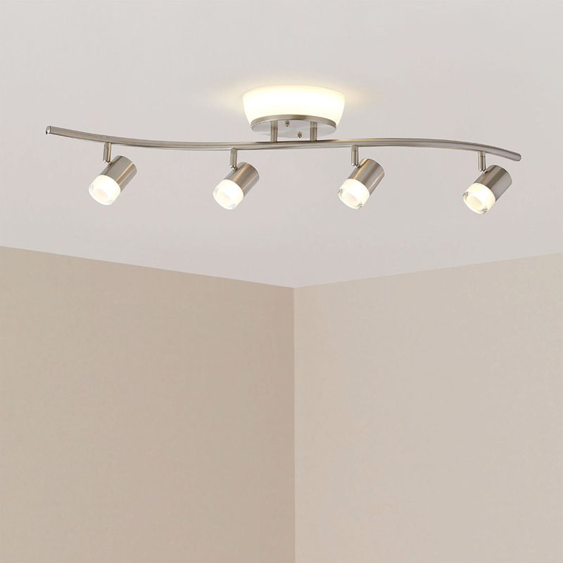 Edward 31'' 5 -Light Track Track Kit with Dimmable and Adjustable Head