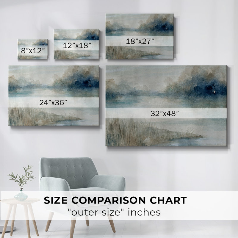 Still Still Waters - Toile tendue avec châssis, H 18 po x l 27 po