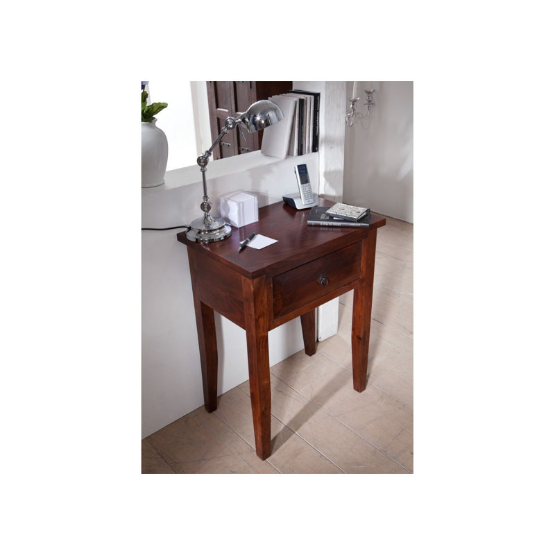 Oxford Solid Wood End Table, Nougat