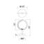 Lampe de table 1 lumière de 15 po de hauteur avec finition laiton pour chambre à coucher, bureau, salon - Compatible G9 DEL - Conception géométrique moderne avec abat-jour sphérique givré-42289437