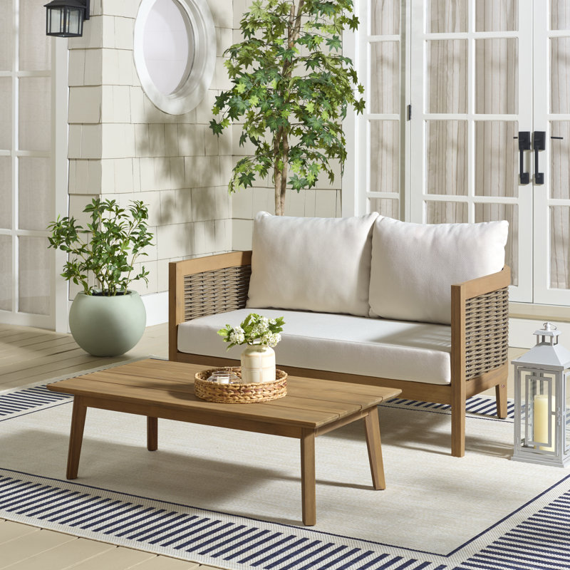 Causeuse et table Amanda, Oak