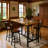 Enchantyd 5 Piece Kitchen & Dining Room Set with 4 Stools-1728630263-1728630262