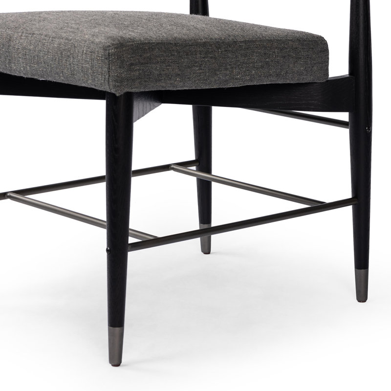 Anton Upholstered Dining Chair, Gray Fabric