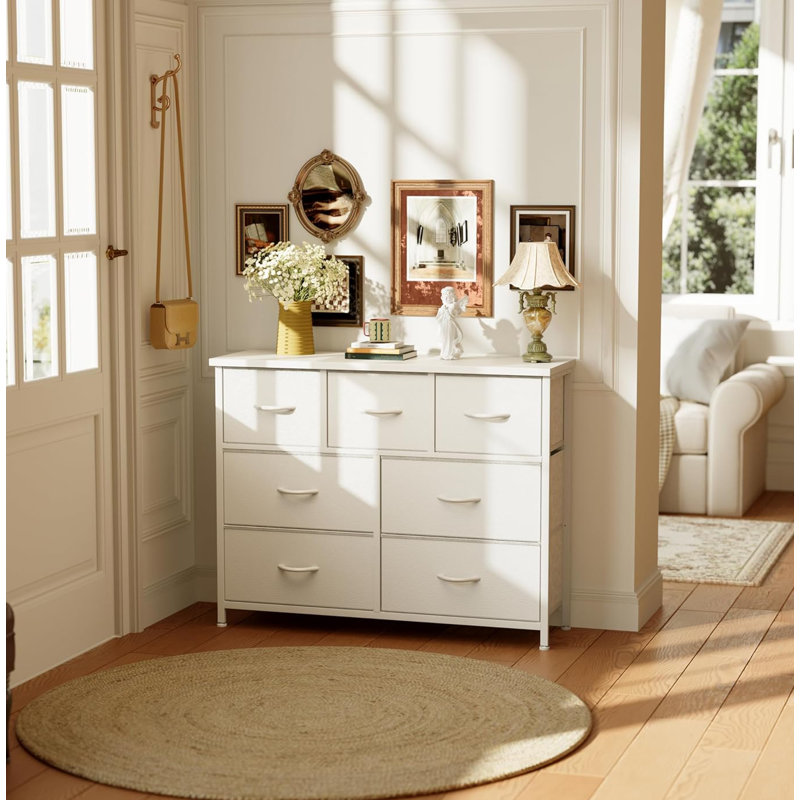 100cm W 7 - Drawer Chest of Drawers, White