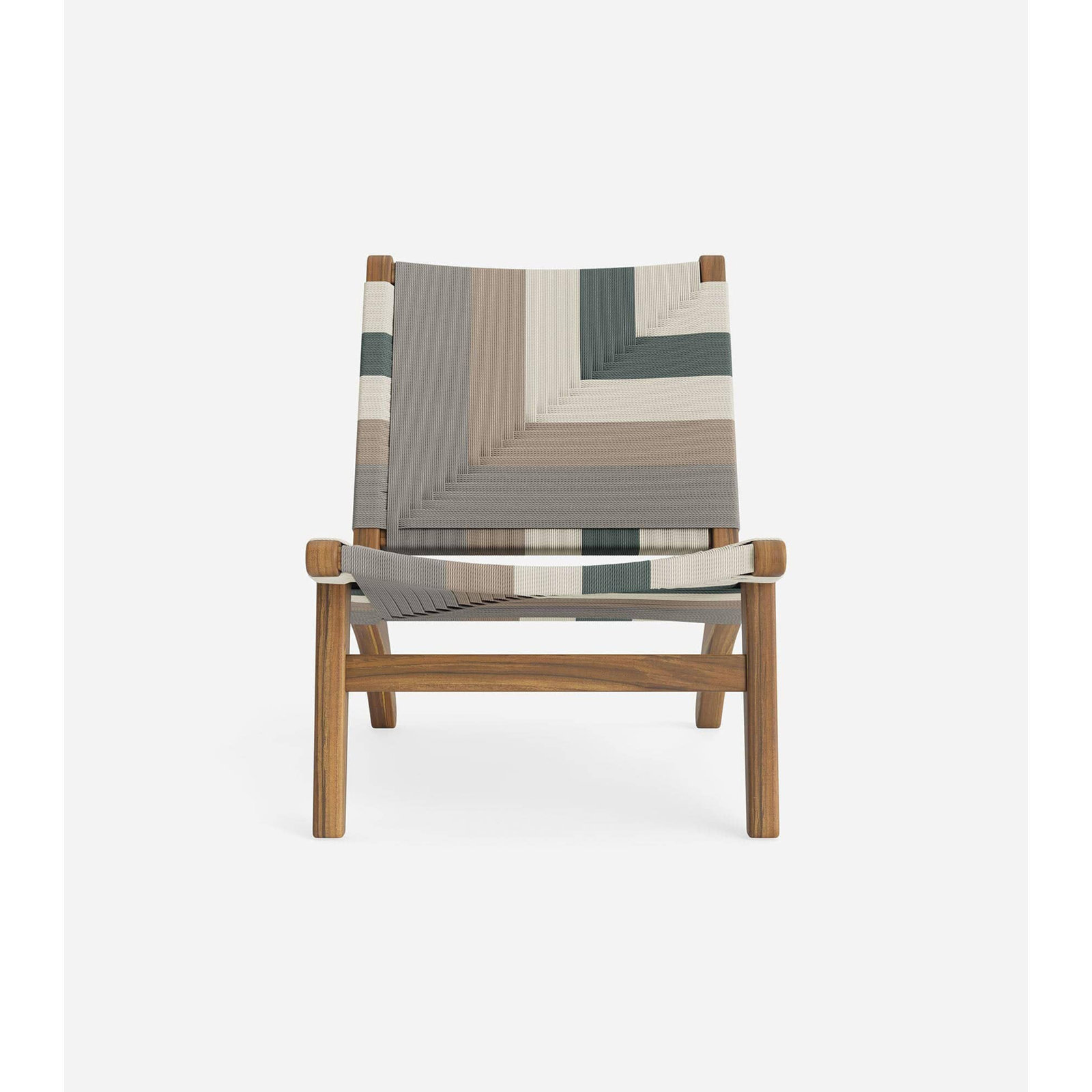 Masaya Upholstered Accent Chair, Natura/Mist Pattern, Brown