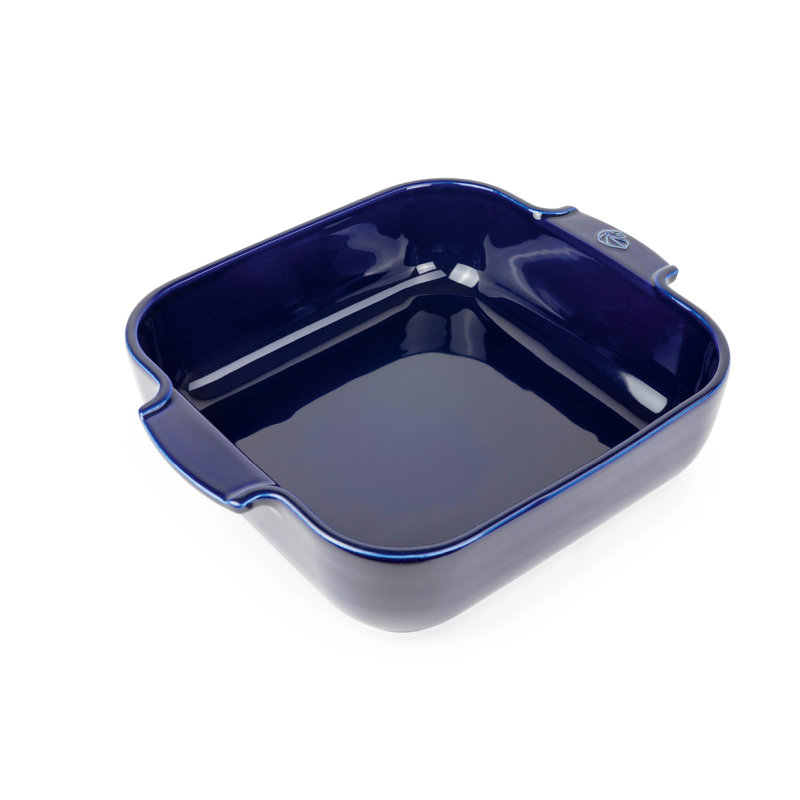 Appolia 3 Qt. Ceramic Square Casserole, Blue,  3'' H x 14.25" L x 11.5" W
