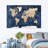 Wood Textured World Map Canvas Print-323937778-332438971-293910402