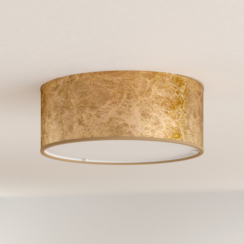 Able Cotton / Cotton Blend Flush Mount, Gold