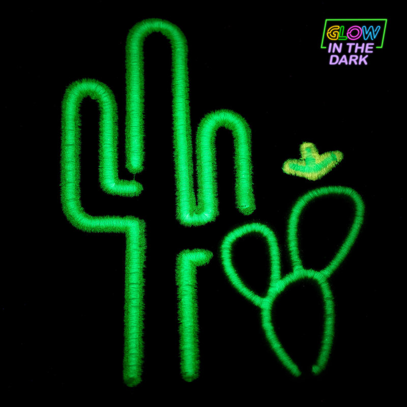NEON CACTUS EMB HAND-BLACK