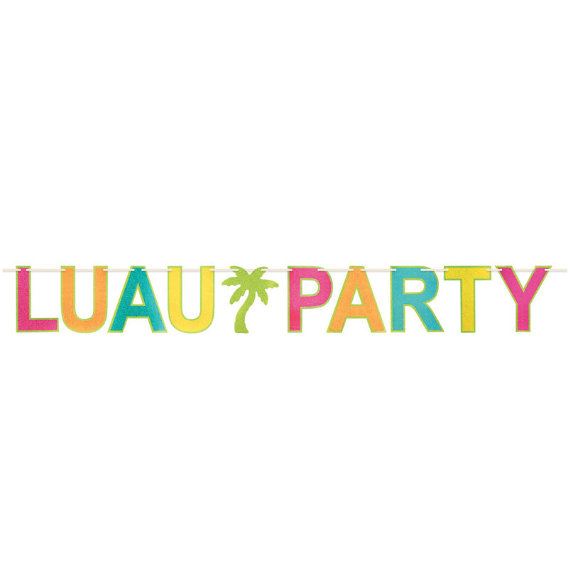 Luau Party Streamer - 8Â¼" x 7' - Pack of 12