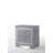 Modern LED Nightstand with Dual Drawers, Beveled Mirror Accents, and Chrome Hardware