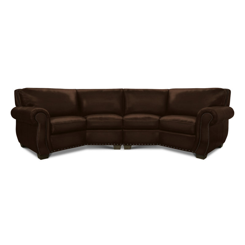 Rafael Sectional, Heritage Maestro Artisano Genuine Leather