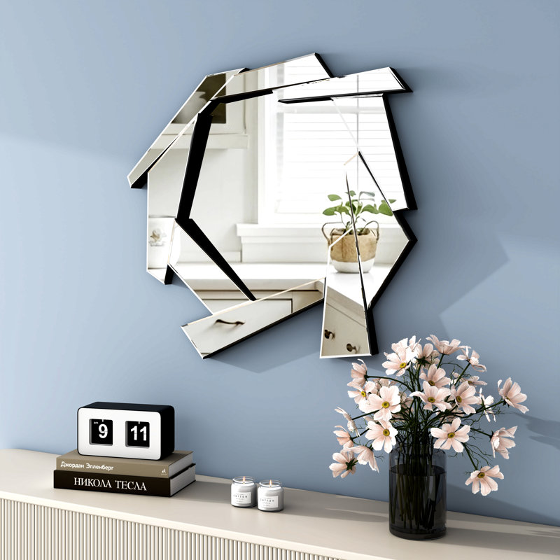 Dantas 71.5x80CM Wall Mirror Asymmetrical Accent Mirror