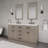 Chestnut 60" Carrara White Marble Countertop Bath Vanity with Faucet-1904324947