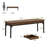 Stefnie 78.7" Extra Long Computer Desk, Writing Desk with 2 Drawers-1698047888