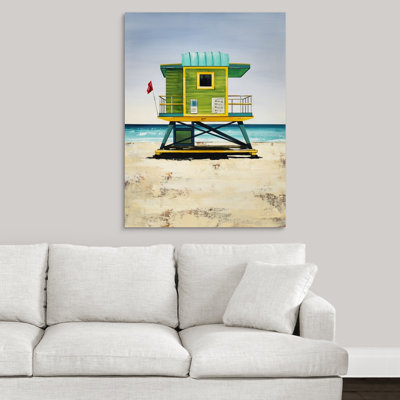 « lifeguard on duty ii », peinture sur toile