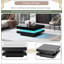 2-Tier Square Coffee Table with plug-in 16-colour LED Lights-124763754