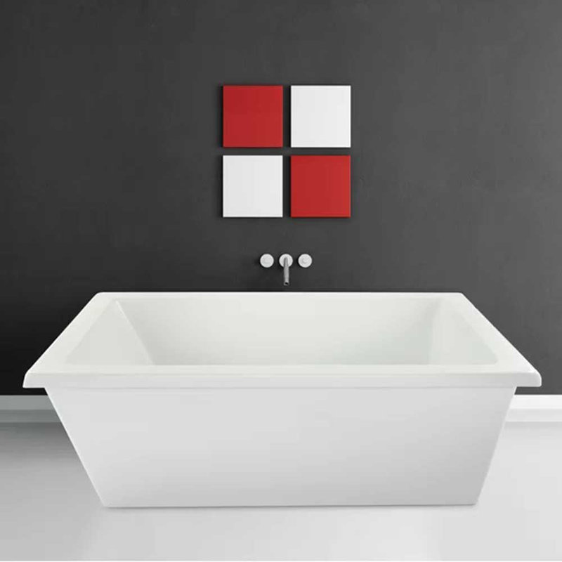 Lexie 66'' L Freestanding Air Bathtub, Matte Black