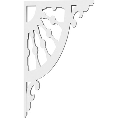5/8"W X 6"D X 10"H Wagon Wheel Architectural Grade PVC Bracket