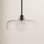 Villa Single Light Glass Steel Dimmable Pendant