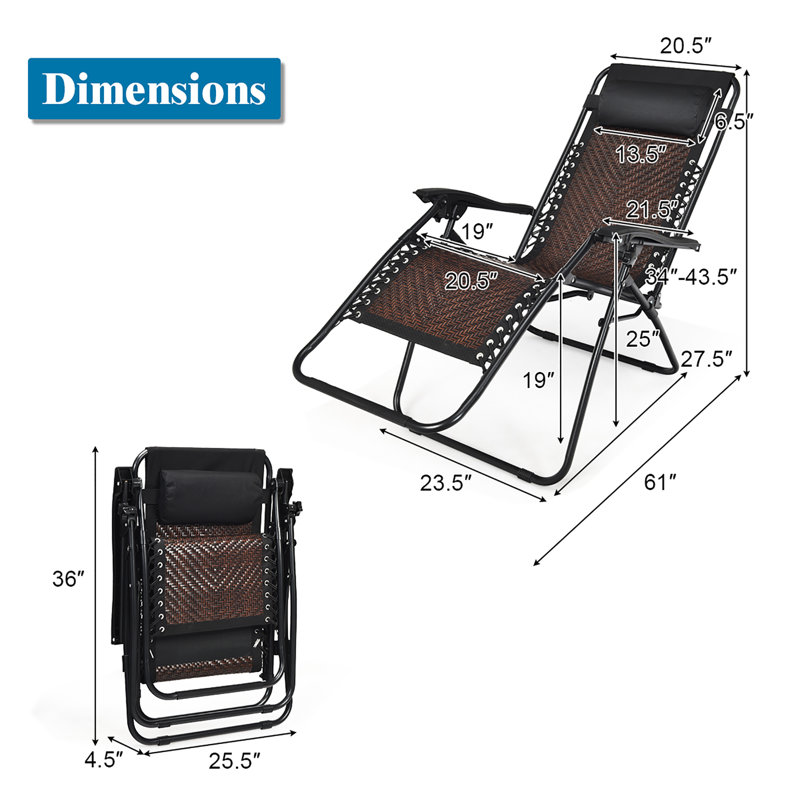 Chaise inclinable zéro gravité Sadler