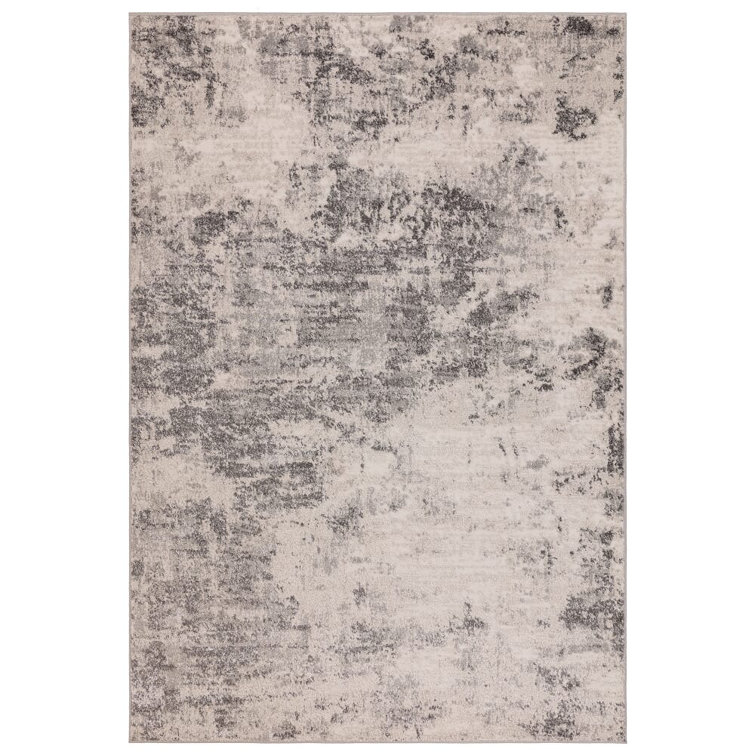 Anjolina Abstract Ivory/Grey Area Rug
