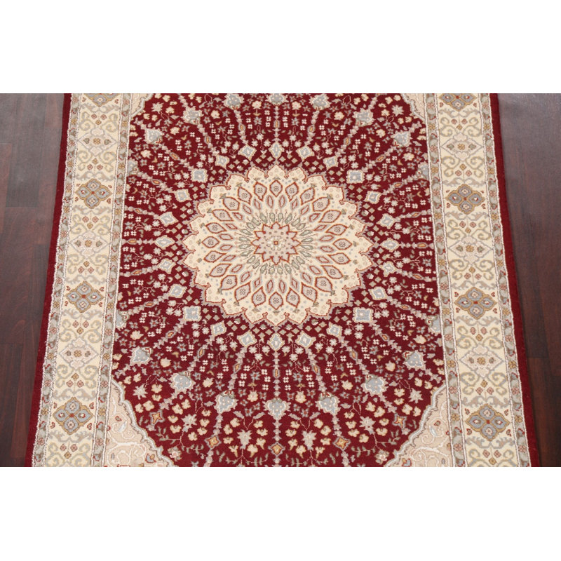 Tapis Tabriz à teinture végétale noué à la main 4 x 6