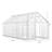 6'W X 4/6/8/10/12'D Heavy-duty Walk-in Hobby Greenhouse-97266837