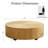 35.4" Round Natural Oak Coffee Table with Hidden Storage, Handcrafted Wood Grain Top, Minimalist Design with 2 Drawers-1827052780
