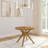 Muhsina Cross Leg Round Dining Table (38in x 38in / 966mm x 966mm)-822660526