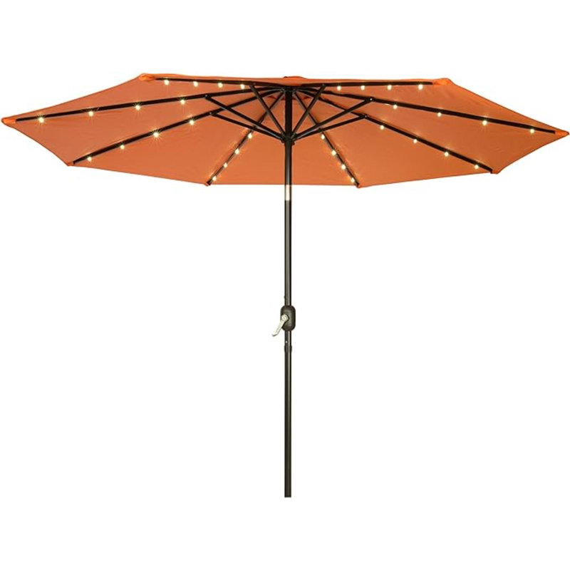 Parasol solaire à DEL 9 pi, Bleu