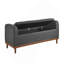 Banc de rangement rembourré Mid-Century-795059830
