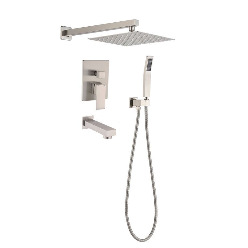 All-In-One Kit with Rough in-Valve, Brushed Nickel