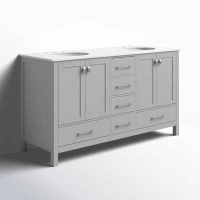Ensemble de meuble-lavabo double 60 "Irene