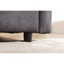 Canapé modulaire moderne en forme de U, canapé rembourré 5 places, canapé-lit avec méridienne pour salon, appartement, gris foncé, polyester