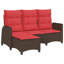  Canapé inclinable de patio avec coussins en L brun-1733600139-1733600138